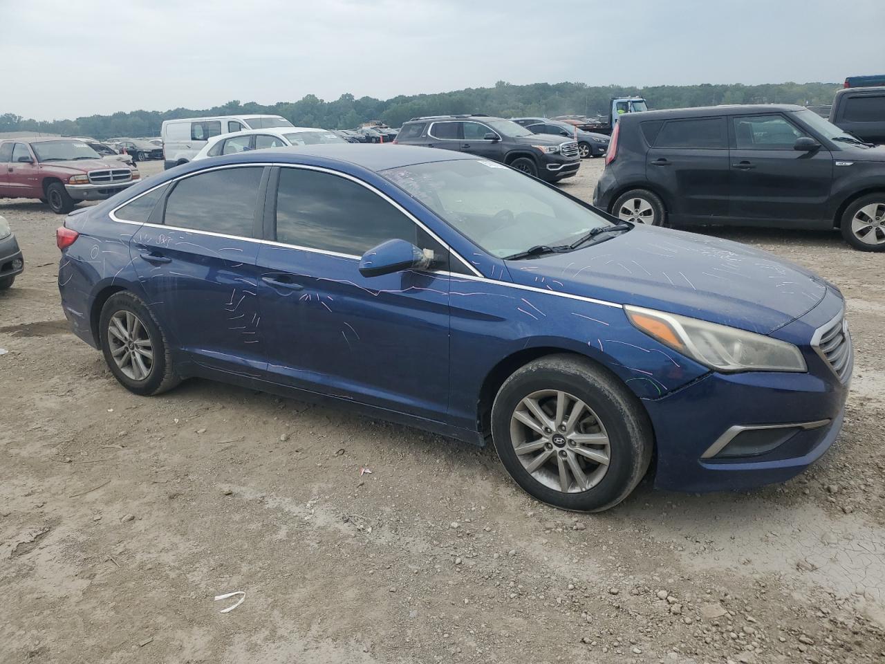 2017 Hyundai Sonata VIN 5NPE24AF5HH533258 Copart auction photo, all over / front end damage thumbnail 4