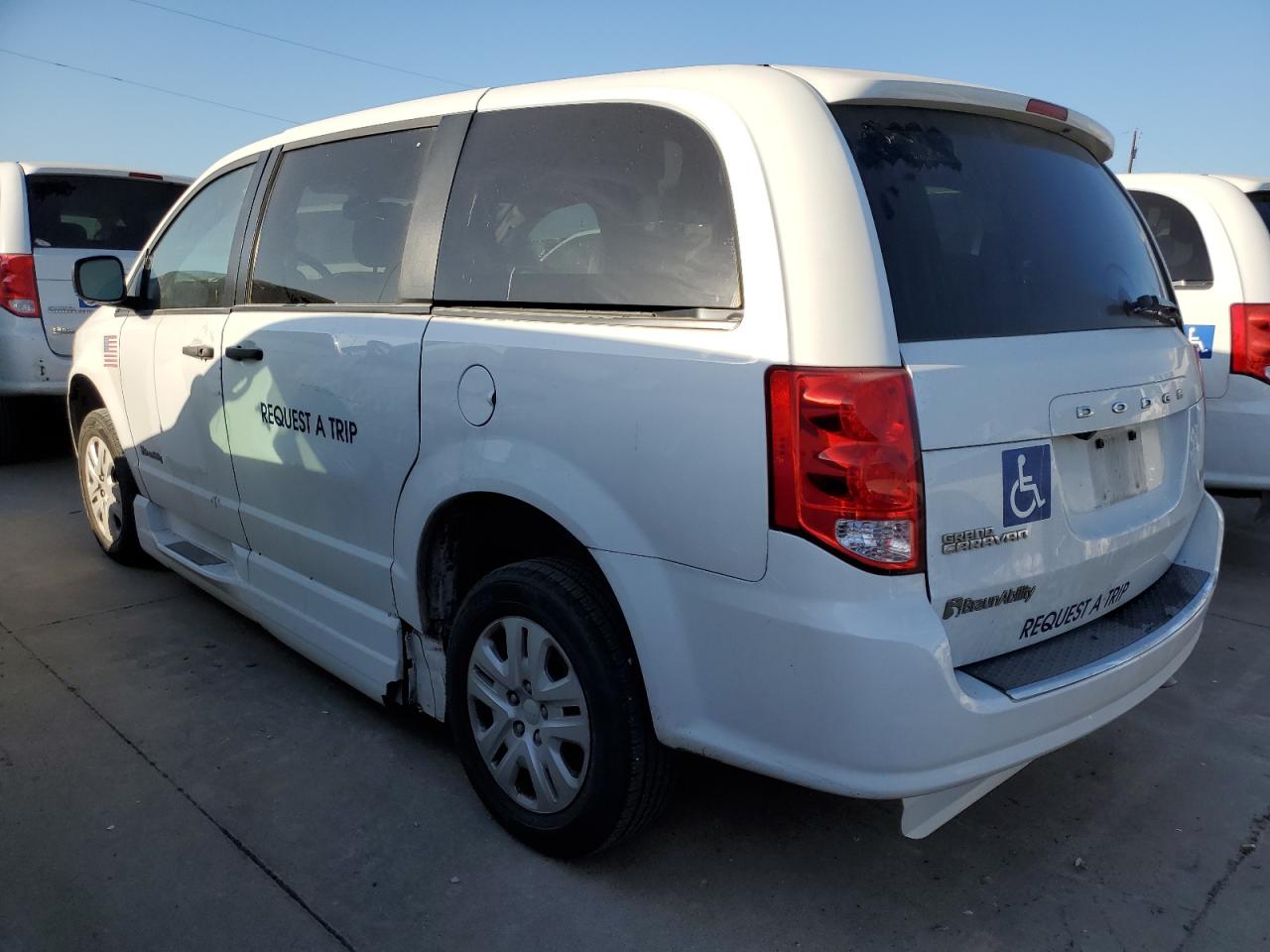 2019 Dodge Caravan VIN 2C7WDGBG3KR698911 Copart auction photo, side damage thumbnail 2