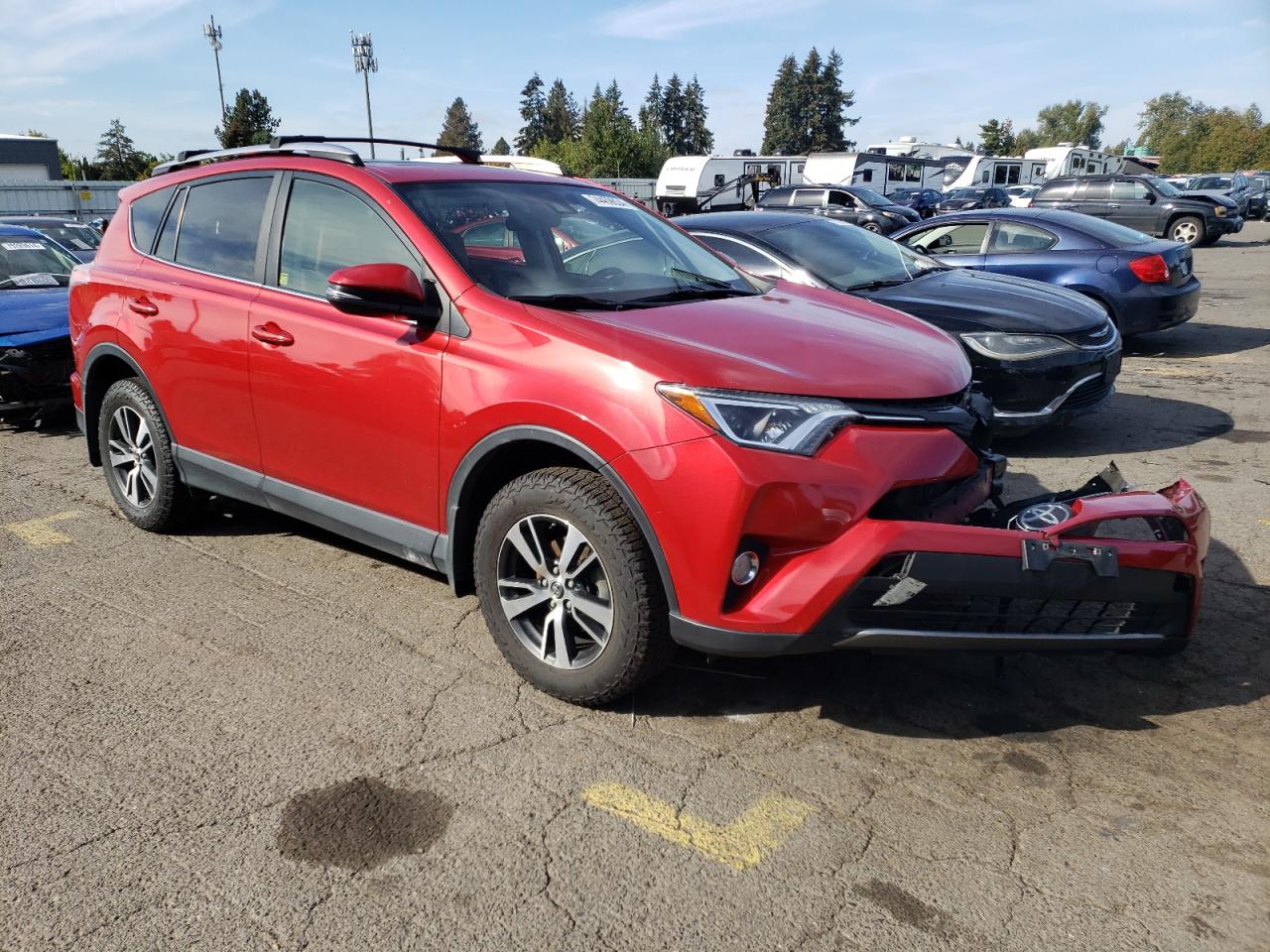 2017 Toyota RAV 4 VIN JTMRFREVXHJ136933 Copart auction photo, all over damage thumbnail 4