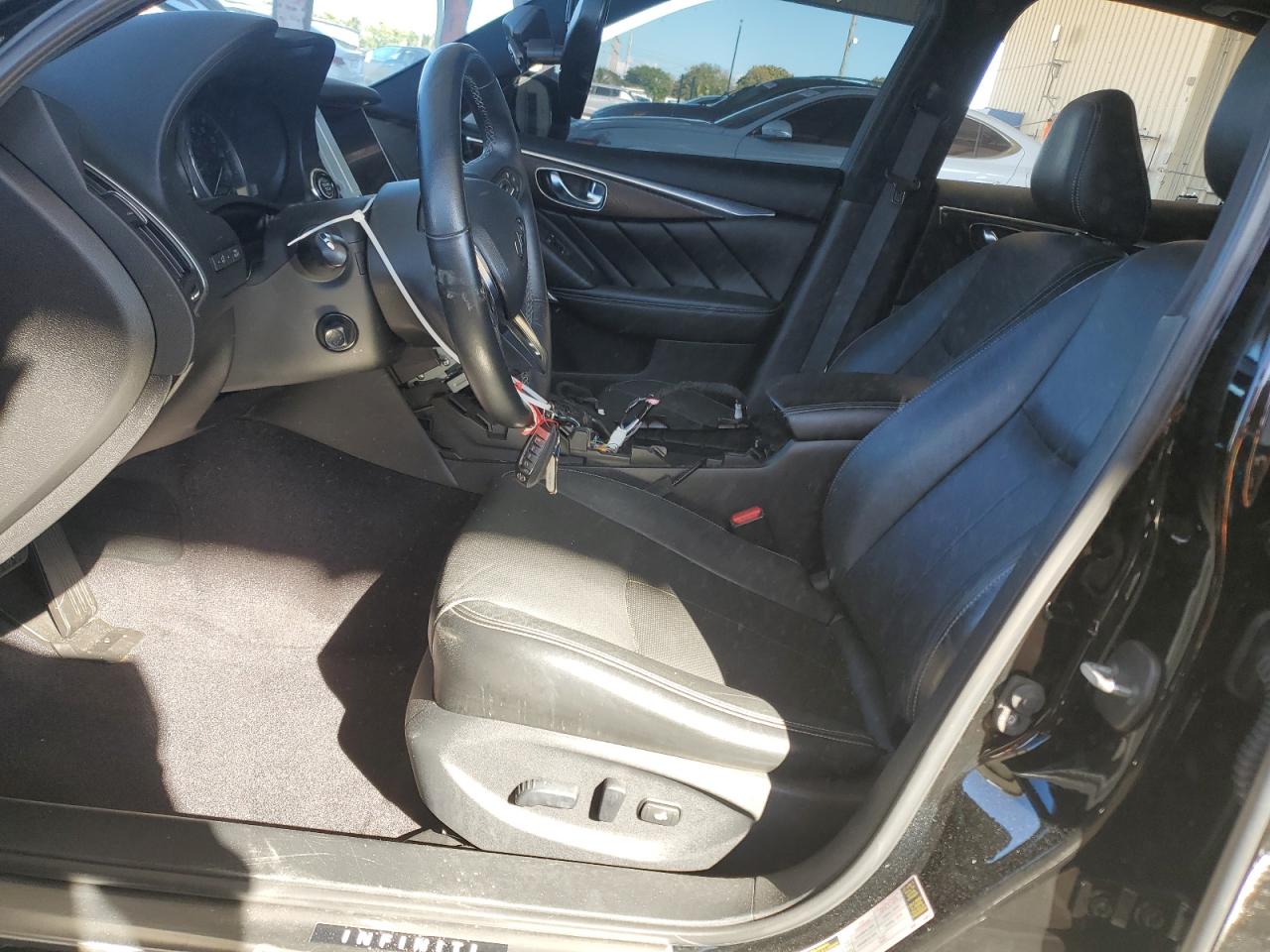 2021 Infiniti Q50 VIN JN1EV7CP1MM706551 Copart auction photo, stripped damage thumbnail 7