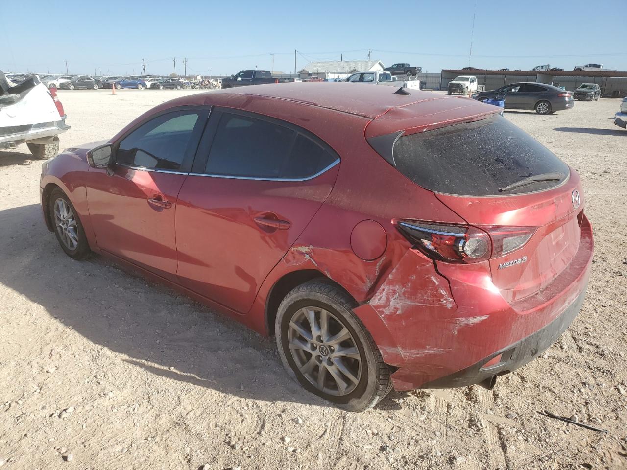 2014 Mazda 3 VIN JM1BM1L75E1114640 Copart auction photo, rear end / minor dent/scratches damage thumbnail 2