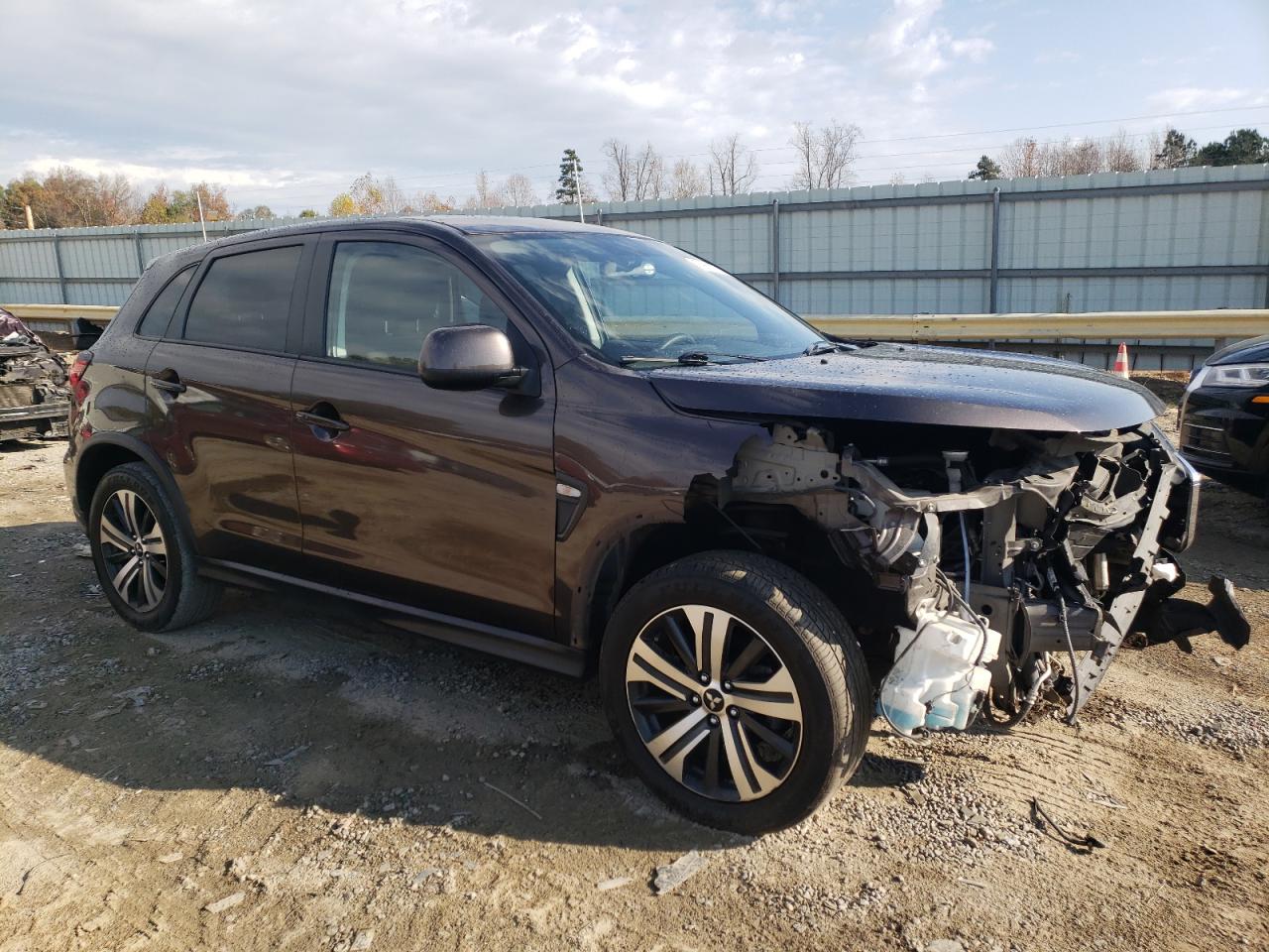 2020 Mitsubishi Outlander VIN JA4AR3AU5LU008924 Copart auction photo, front end / rear end damage thumbnail 4
