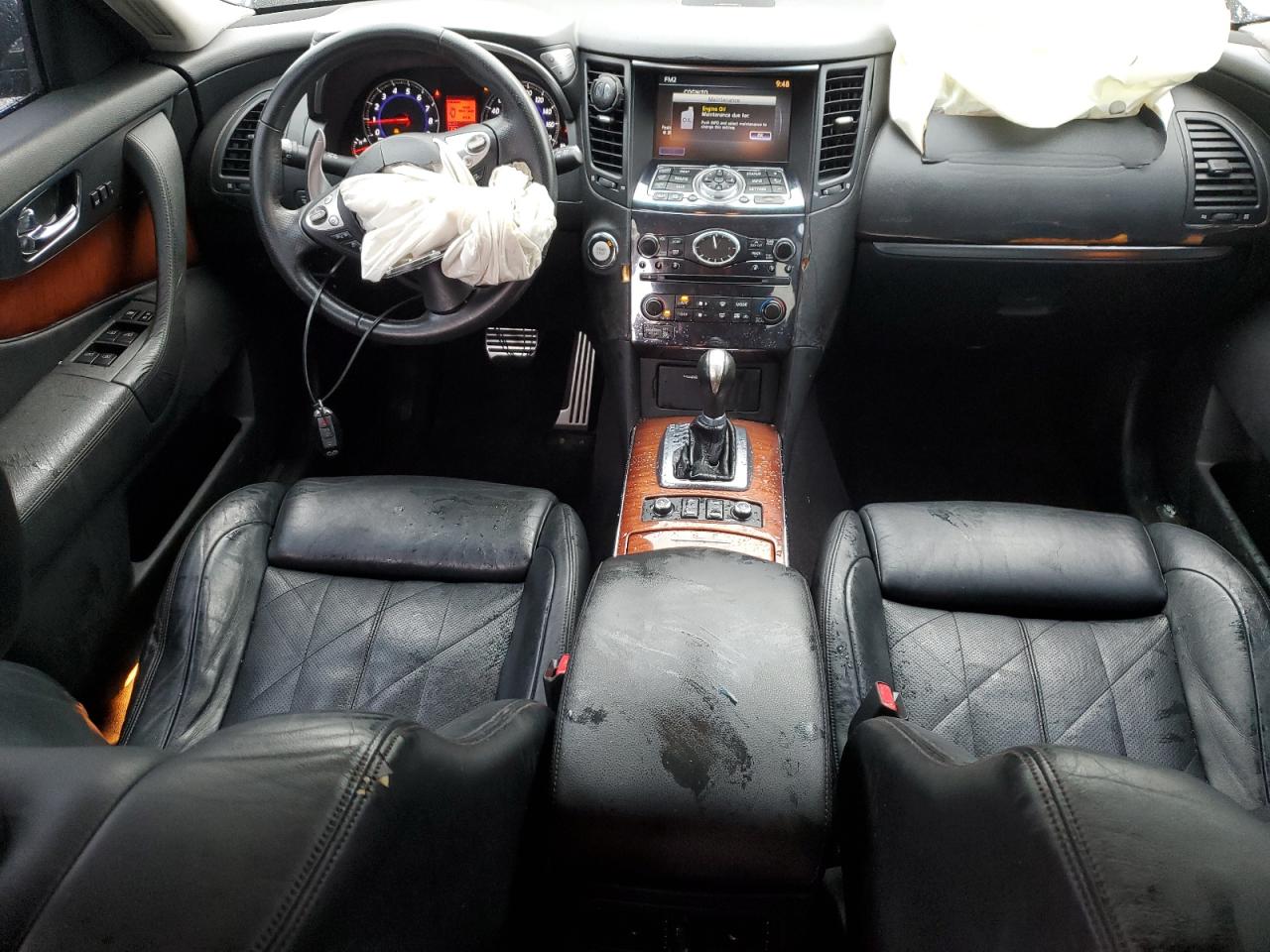 2010 Infiniti FX VIN JN8BS1MWXAM830085 Copart auction photo, all over / mechanical damage thumbnail 8