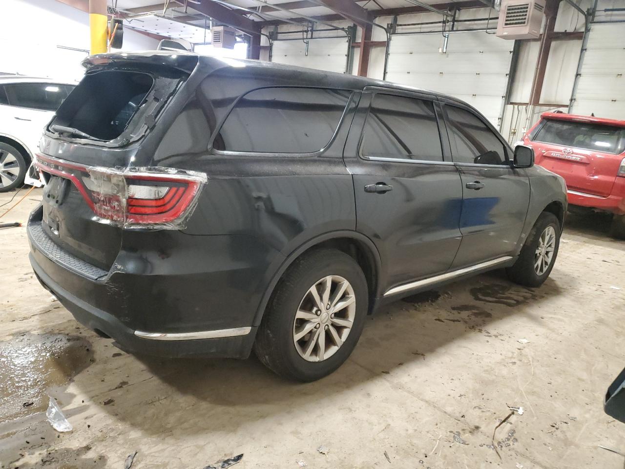2018 Dodge Durango VIN 1C4RDJAG5JC248628 Copart auction photo, side / rear end damage thumbnail 3