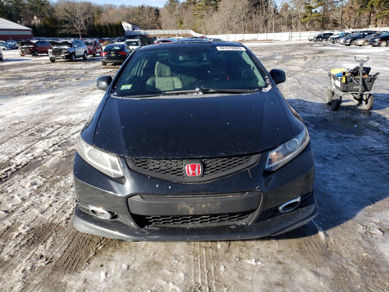 2012 Honda Civic VIN 2HGFG3A83CH502241 Copart auction photo, rear end / front end damage thumbnail 5