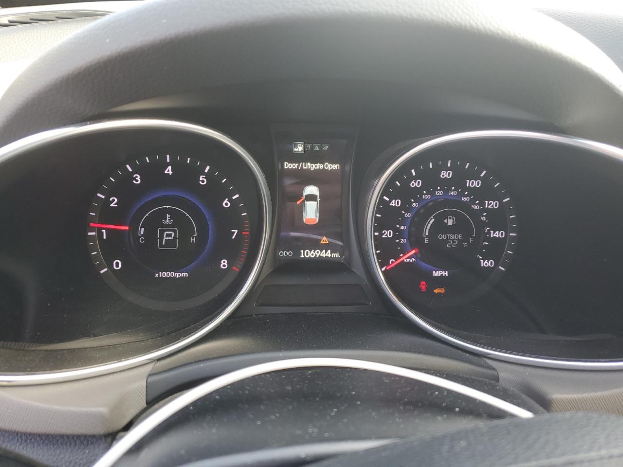 2015 Hyundai Santa Fe VIN 5XYZUDLBXFG290976 Copart auction photo, front end damage thumbnail 9