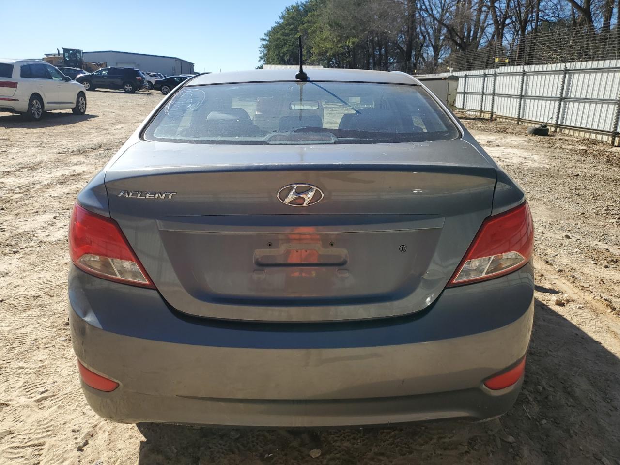 2015 Hyundai Accent VIN KMHCT4AE7FU839694 Copart auction photo, front end / side damage thumbnail 6