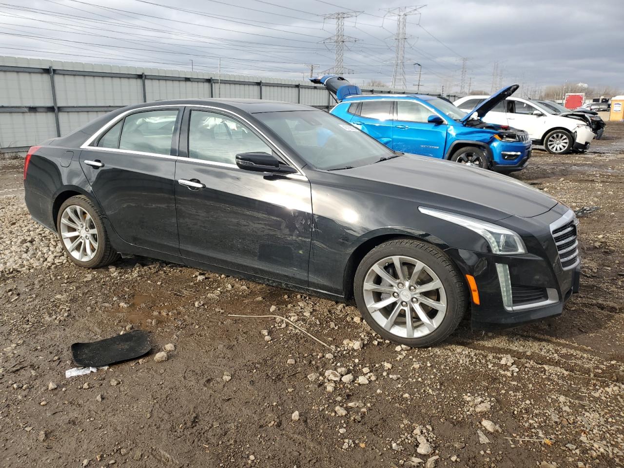 2017 Cadillac CTS VIN 1G6AX5SX8H0173447 Copart auction photo, side damage thumbnail 4