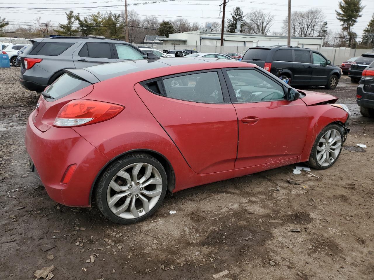 2015 Hyundai Veloster VIN KMHTC6ADXFU230764 Copart auction photo, front end damage thumbnail 3
