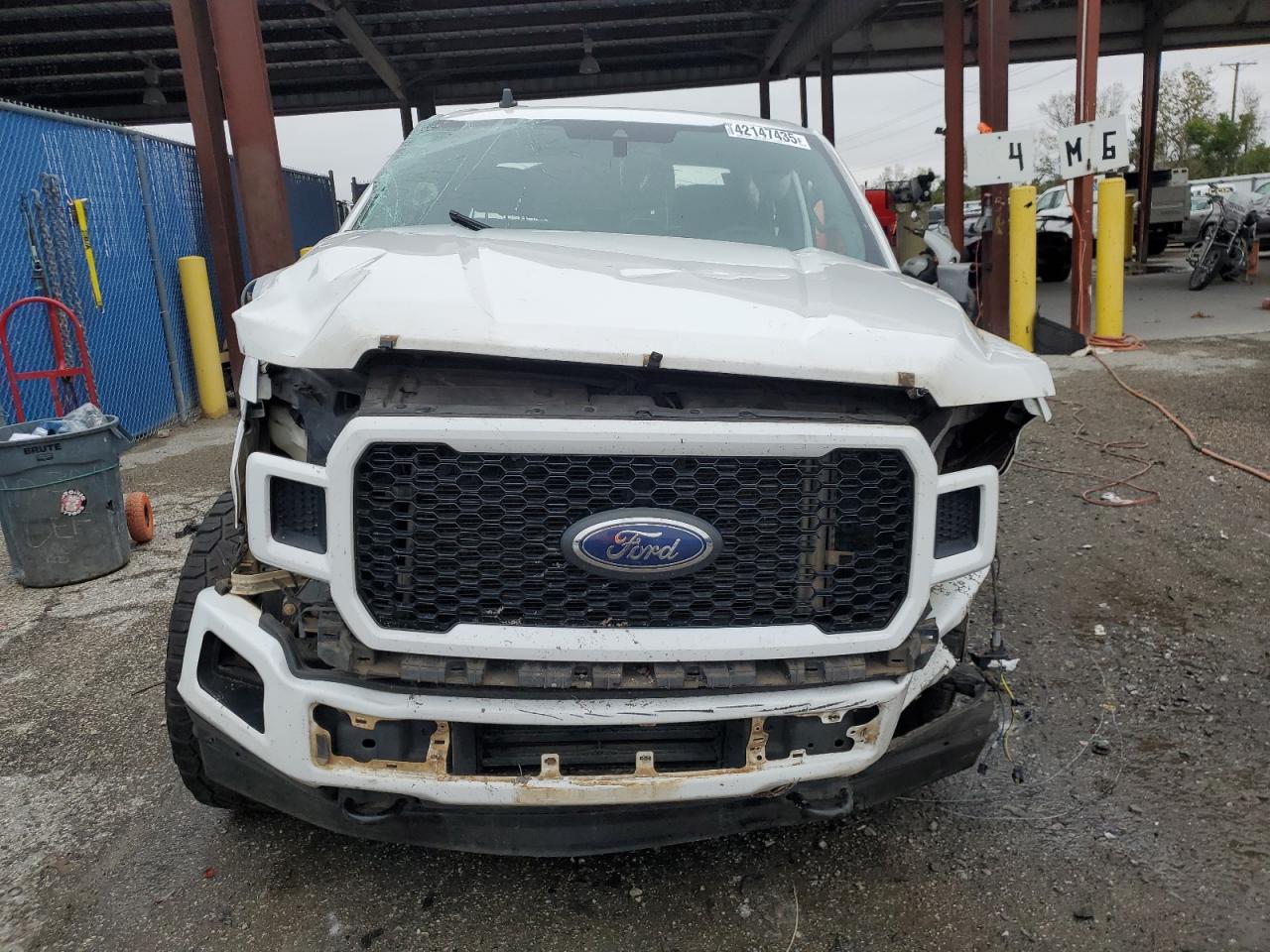 2020 Ford F-150 VIN 1FTEW1EP9LFA54852 Copart auction photo, rollover damage thumbnail 5