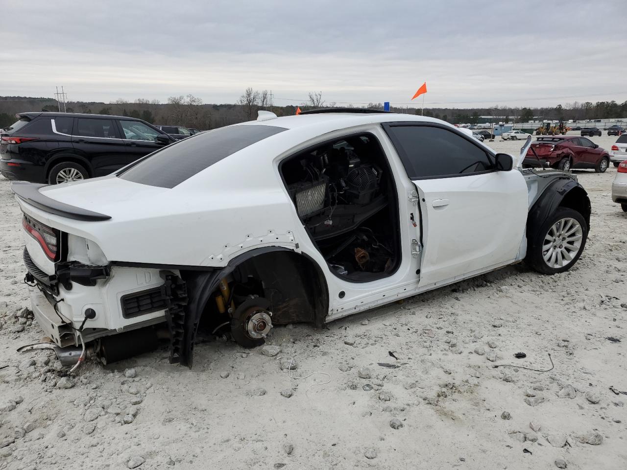 2021 Dodge Charger VIN 2C3CDXGJ2MH561167 Copart auction photo, all over / vandalism damage thumbnail 3