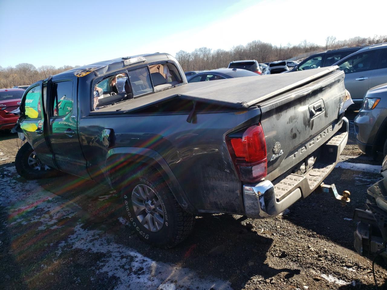 2019 Toyota Tacoma VIN 3TMDZ5BN6KM077386 Copart auction photo, all over damage thumbnail 2