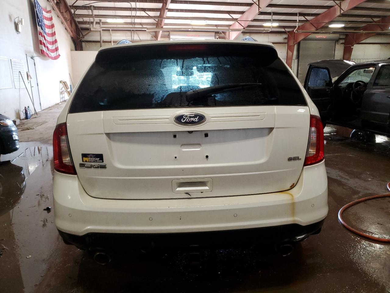 2014 Ford Edge VIN 2FMDK3JC6EBB02006 Copart auction photo, side / front end damage thumbnail 6
