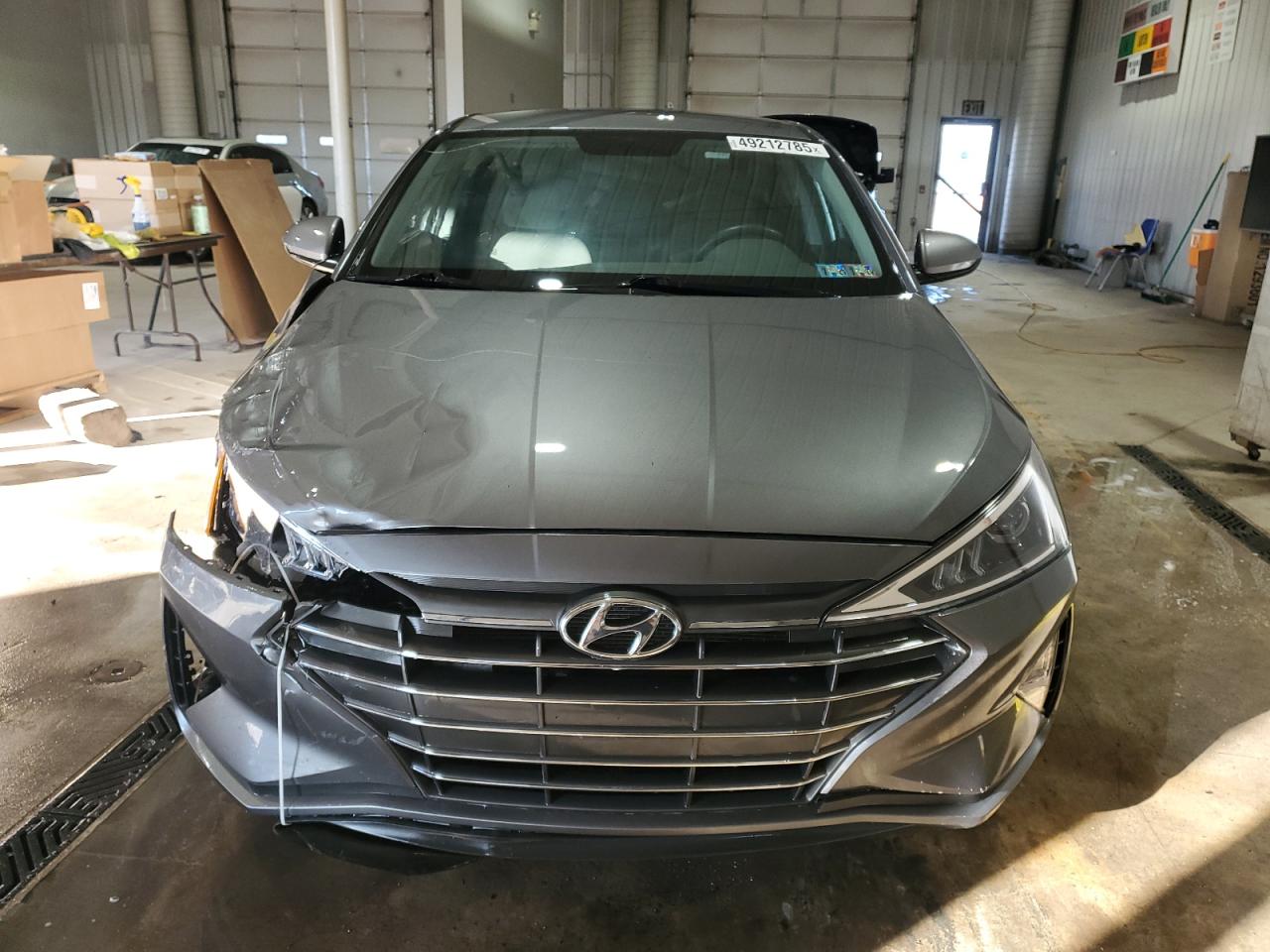 2019 Hyundai Elantra VIN 5NPD74LF4KH496480 Copart auction photo, front end / side damage thumbnail 5