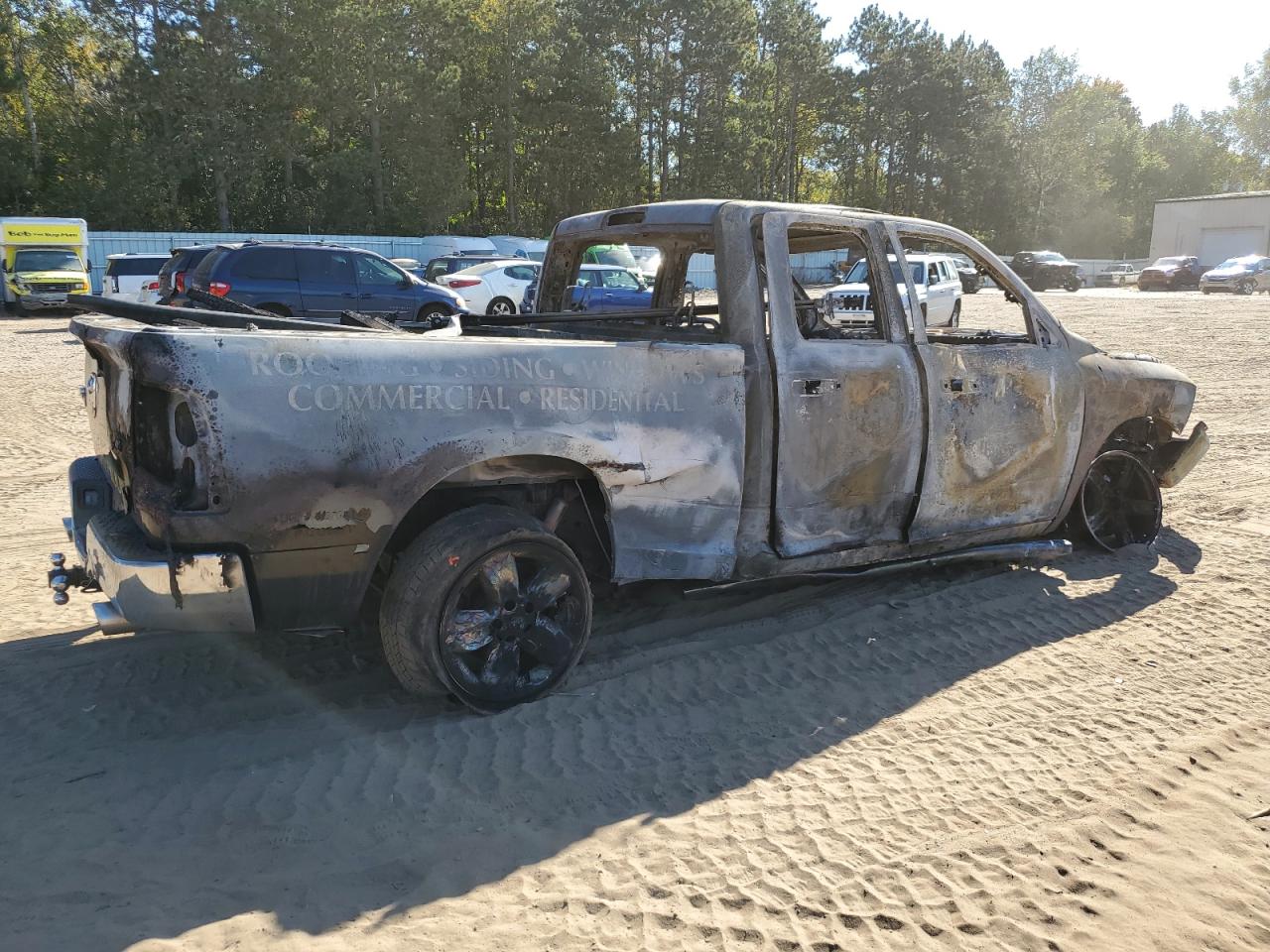 2016 RAM 1500 VIN 1C6RR7GTXGS190675 Copart auction photo, burn damage thumbnail 3