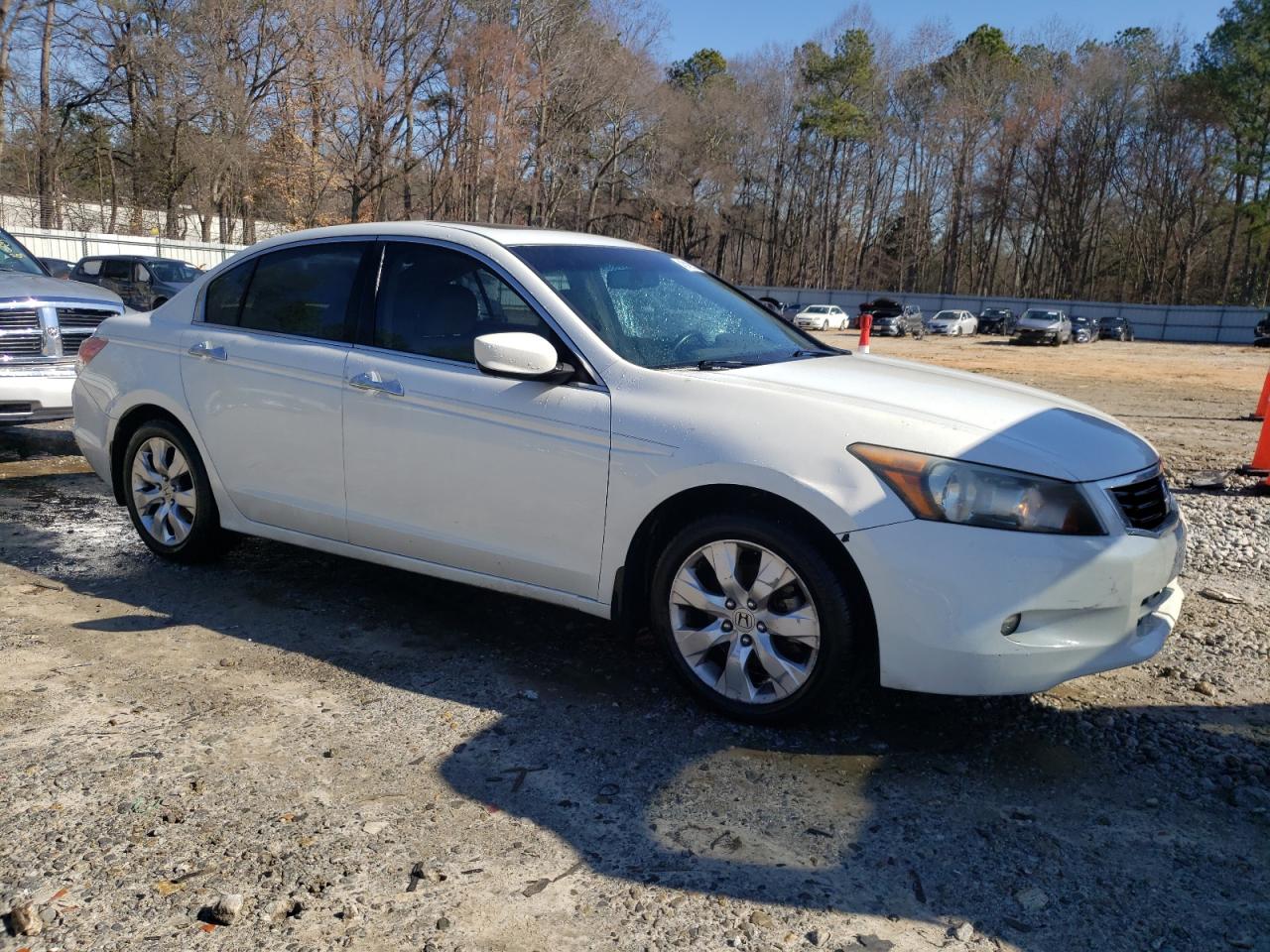 2008 Honda Accord VIN 1HGCP36878A041465 Copart auction photo, side / rear end damage thumbnail 4