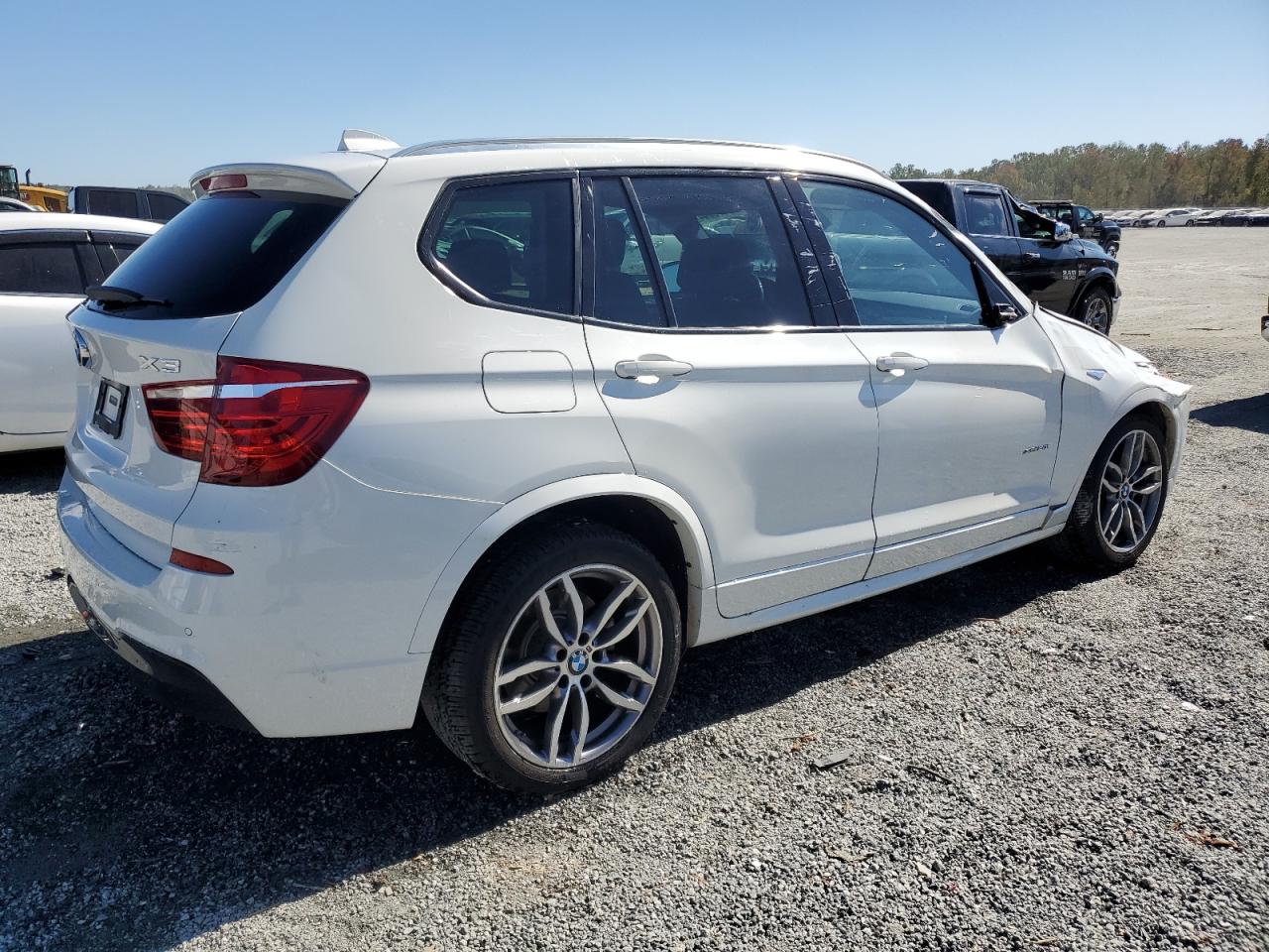 2017 BMW X3 VIN 5UXWX9C39H0T18905 Copart auction photo, top/roof / front end damage thumbnail 3