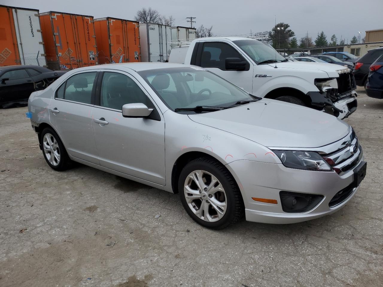 2012 Ford Fusion VIN 3FAHP0HG3CR381627 Copart auction photo, rear end damage thumbnail 4