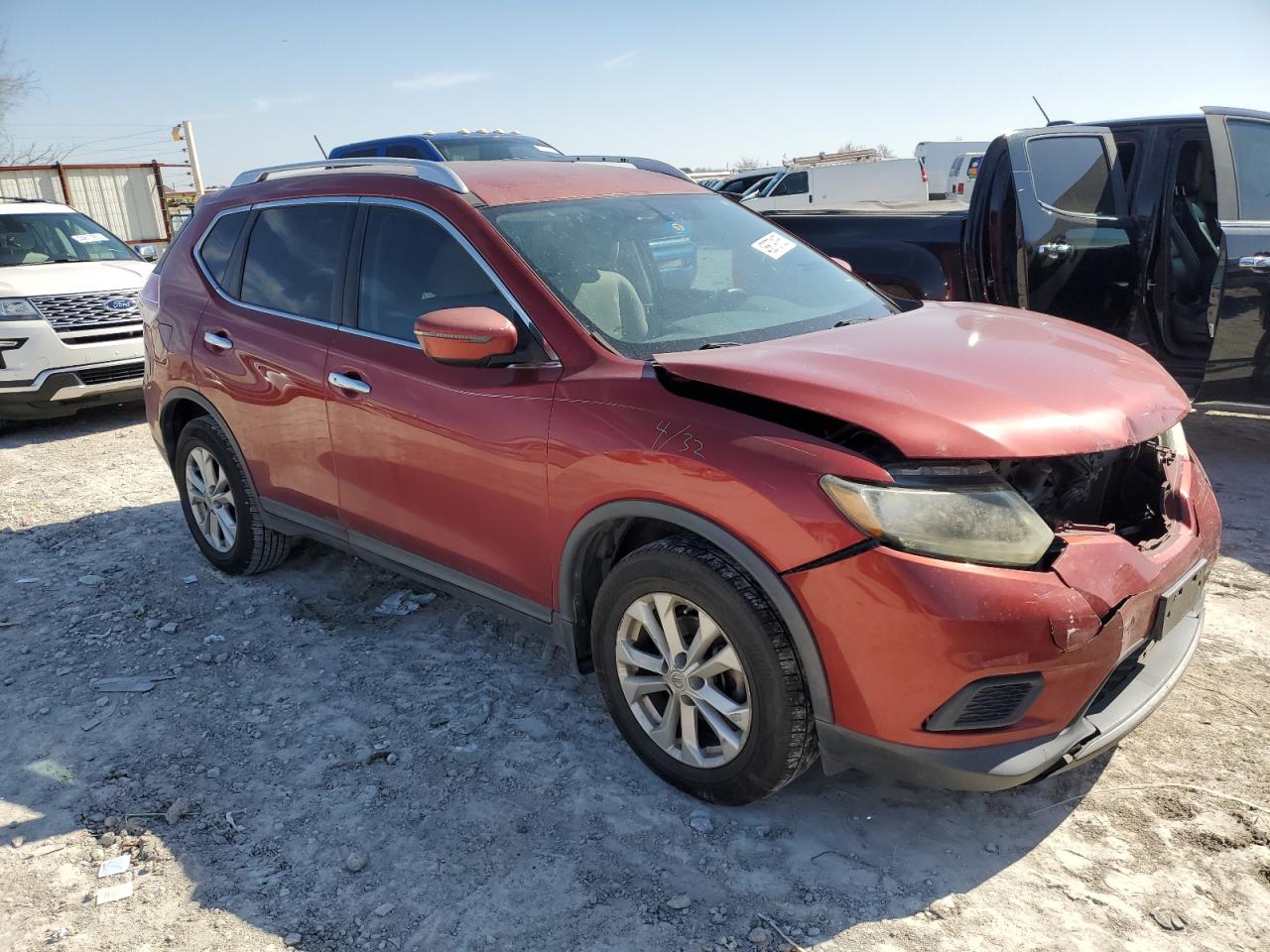 2016 Nissan Rogue VIN KNMAT2MT6GP595496 Copart auction photo, front end damage thumbnail 4