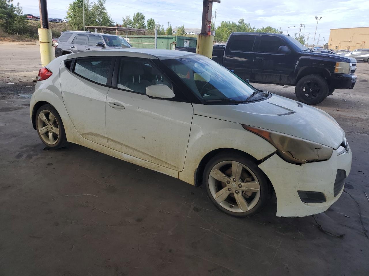 2013 Hyundai Veloster VIN KMHTC6AD0DU148961 Copart auction photo, front end damage thumbnail 4