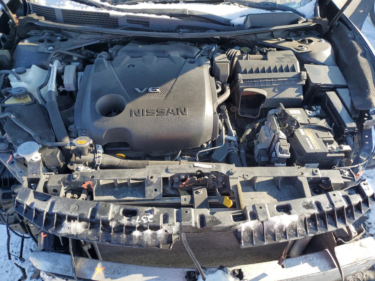 2020 Nissan Maxima VIN 1N4AA6DV8LC374942 Copart auction photo, front end / side damage thumbnail 11