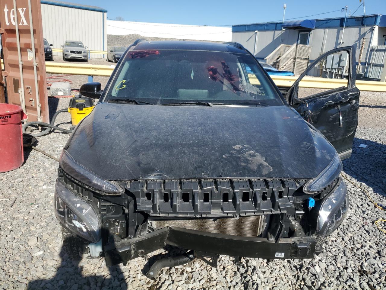 2022 Hyundai Kona VIN KM8K53A39NU908995 Copart auction photo, side / front end damage thumbnail 5