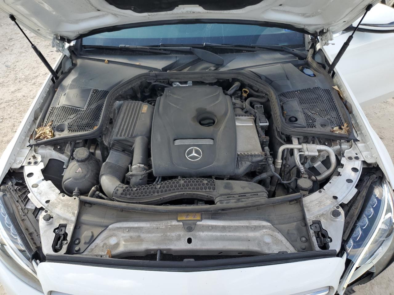 2018 Mercedes-Benz C-klasse VIN WDDWF4JB5JR363056 Copart auction photo, front end / side damage thumbnail 11
