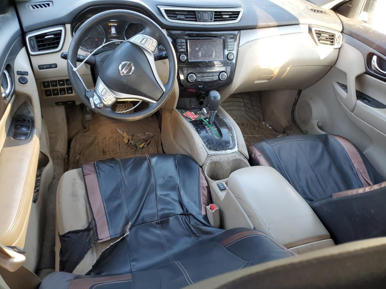 2016 Nissan Rogue VIN 5N1AT2MV6GC748947 Copart auction photo, front end / water/flood damage thumbnail 8