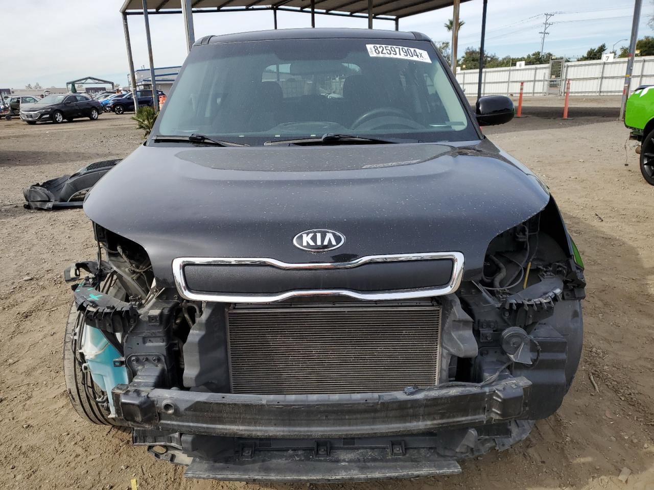 2015 KIA Soul VIN KNDJN2A2XF7213488 Copart auction photo, front end / side damage thumbnail 5