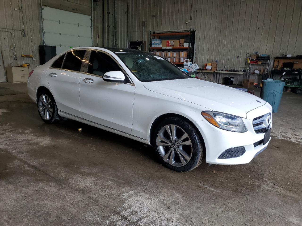 2018 Mercedes-Benz C-klasse VIN 55SWF4KB2JU280486 Copart auction photo, rear end / front end damage thumbnail 4