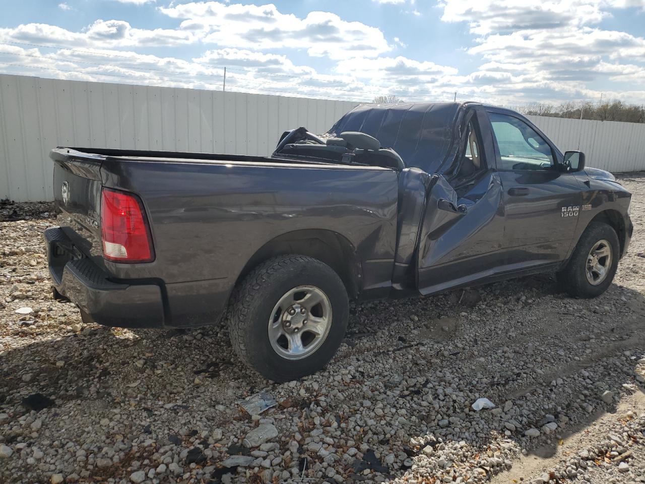 2014 RAM 1500 VIN 3C6RR7KT5EG259655 Copart auction photo, top/roof damage thumbnail 3