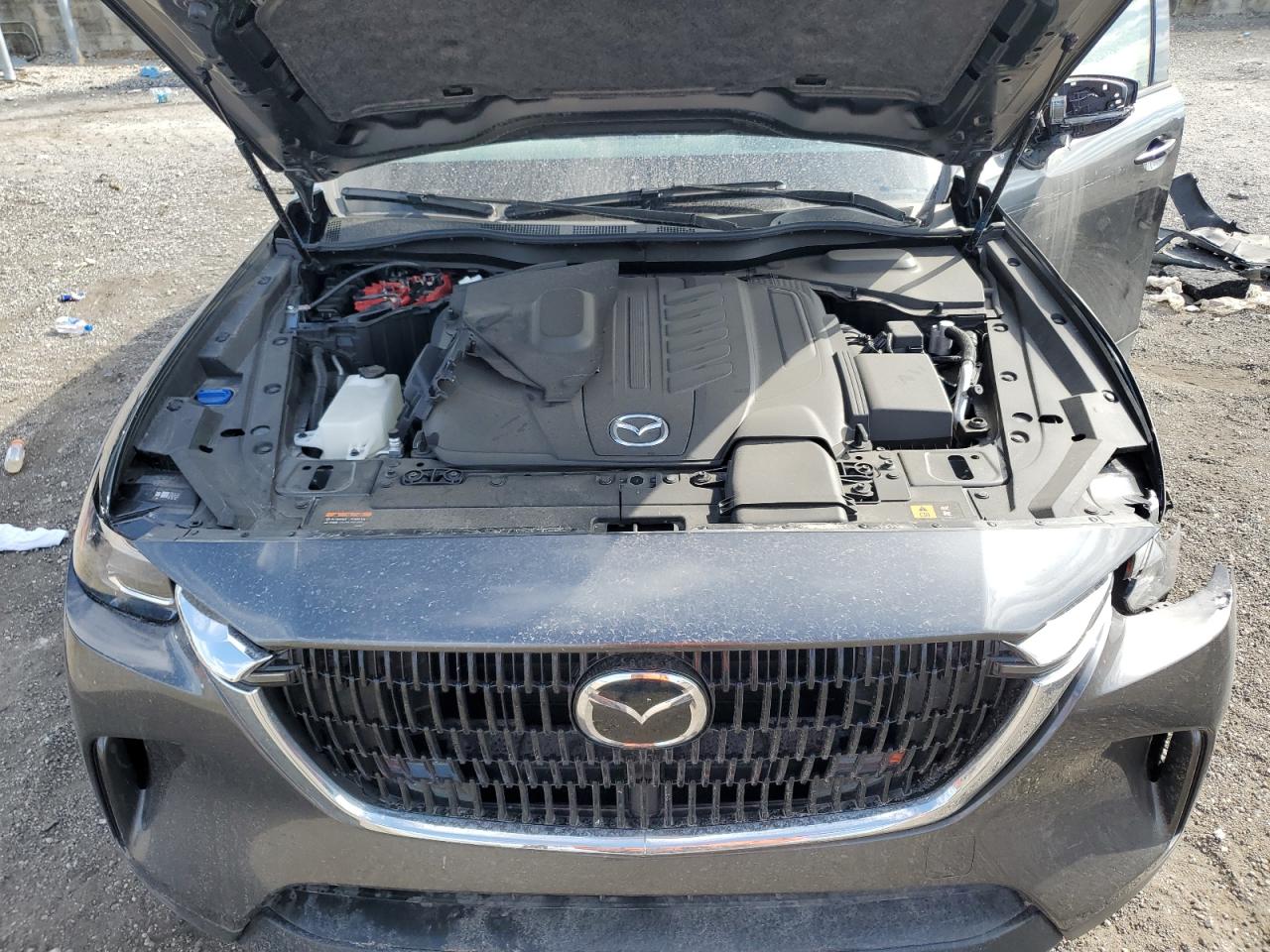 2024 Mazda CX-90 VIN JM3KKCHD3R1127609 Copart auction photo, front end / side damage thumbnail 12