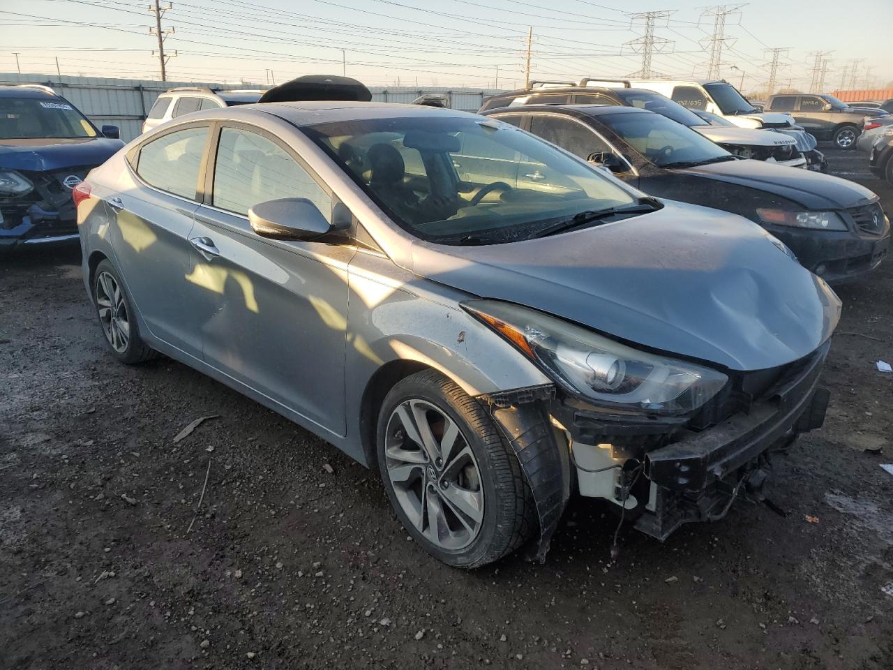 2016 Hyundai Elantra VIN 5NPDH4AE4GH746654 Copart auction photo, front end damage thumbnail 4