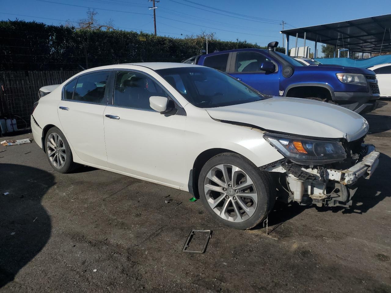 2013 Honda Accord VIN 1HGCR2F53DA079392 Copart auction photo, all over damage thumbnail 4