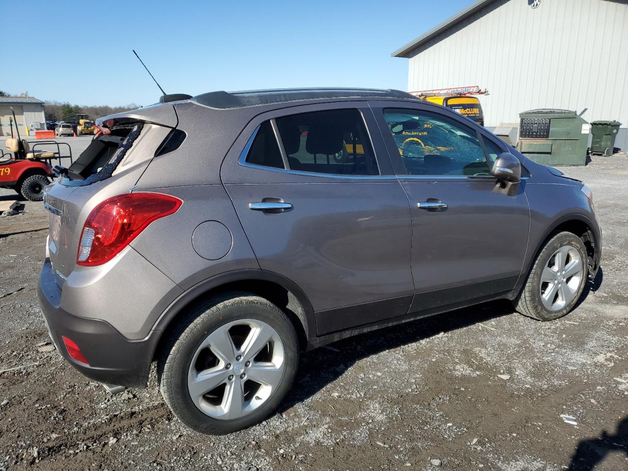 2015 Buick Encore VIN KL4CJFSB3FB156200 Copart auction photo, all over damage thumbnail 3