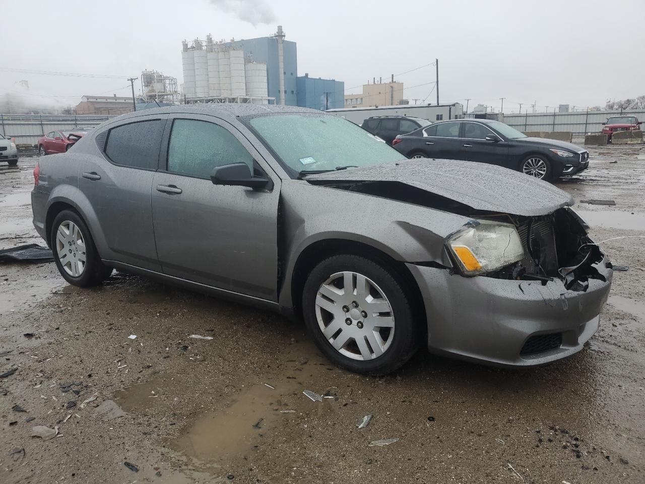 2012 Dodge Avenger VIN 1C3CDZAB3CN109781 Copart auction photo, front end damage thumbnail 4