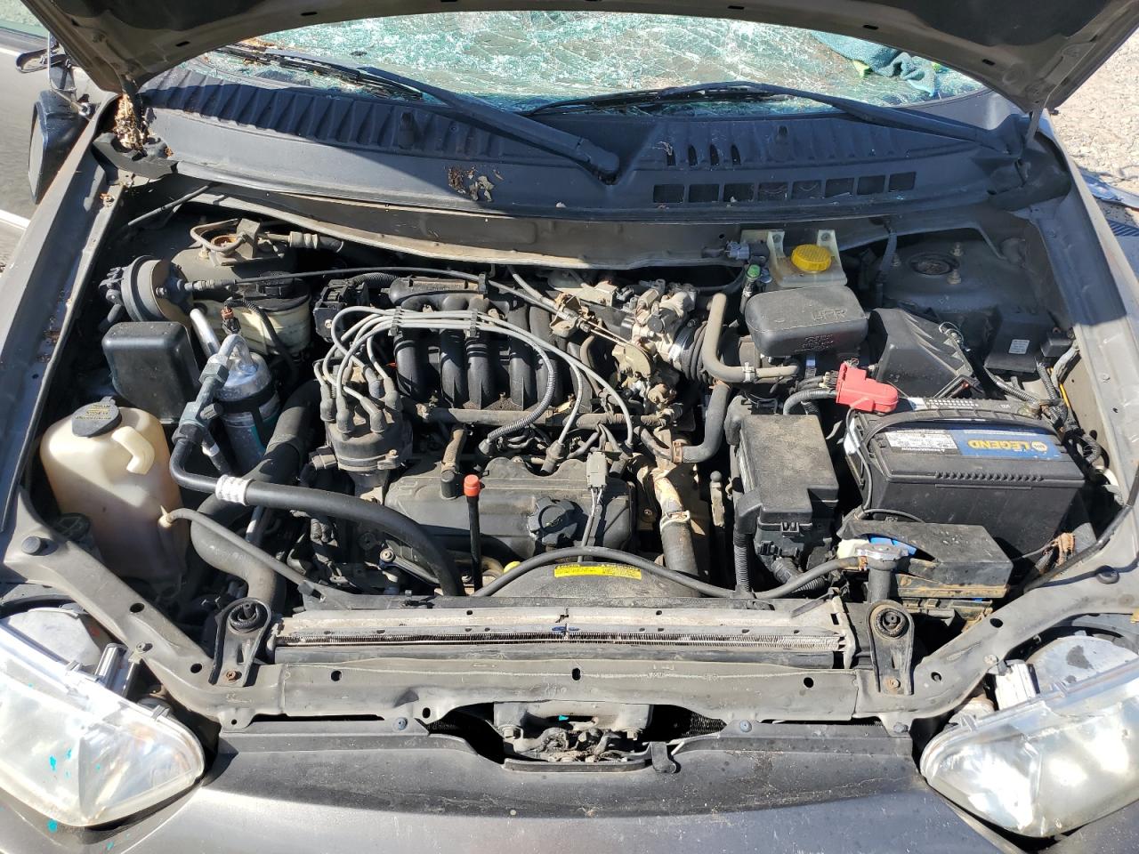2001 Nissan Quest VIN 4N2ZN15T21D817883 Copart auction photo, top/roof / front end damage thumbnail 12