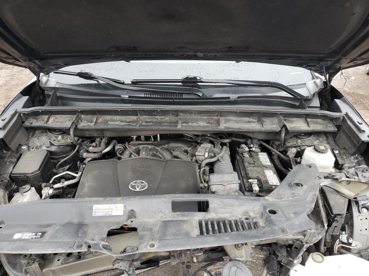 2021 Toyota Highlander VIN 5TDGZRBH6MS127933 Copart auction photo, side / front end damage thumbnail 14