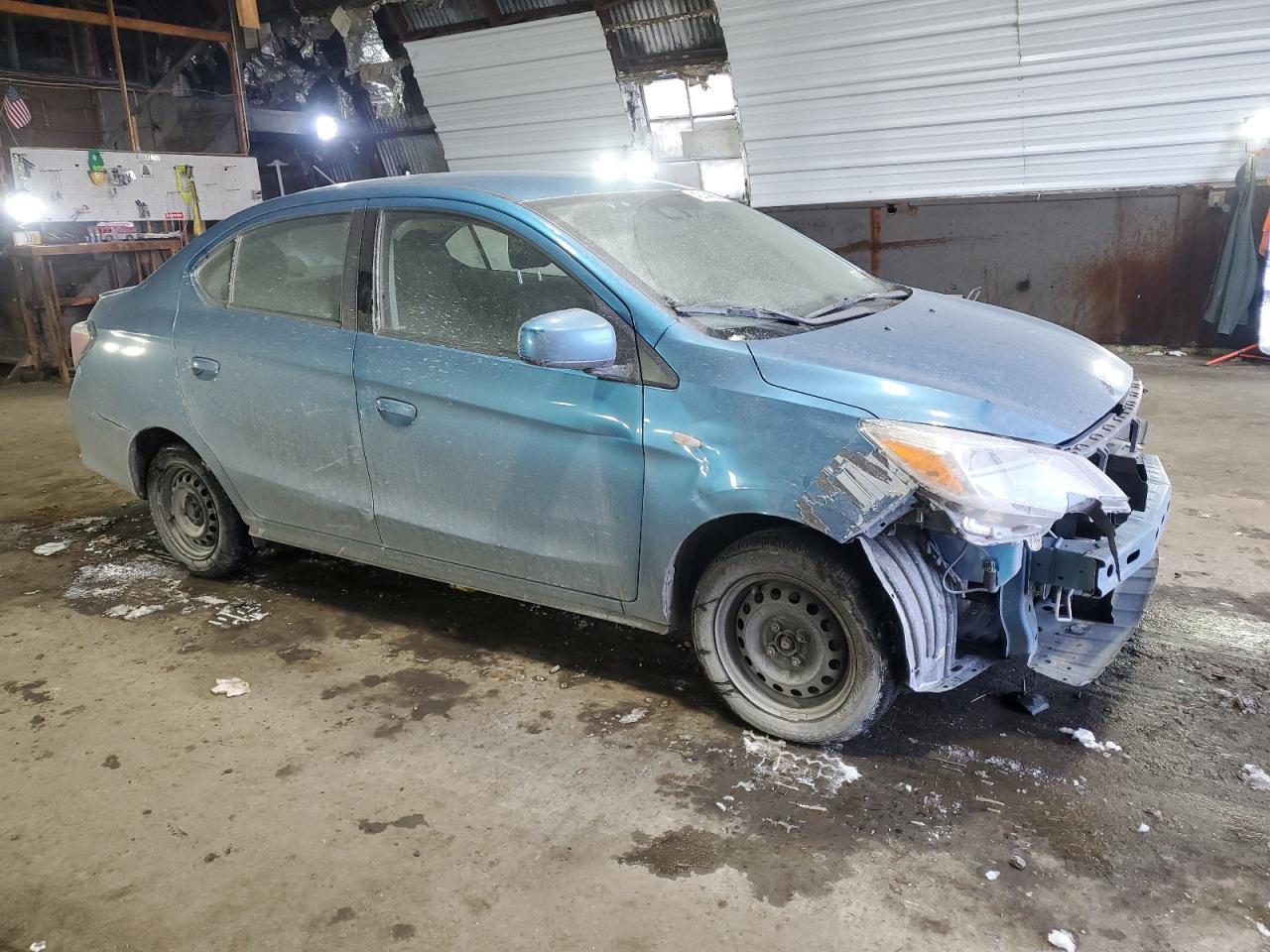 2021 Mitsubishi Mirage VIN ML32FUFJ9MHF02338 Copart auction photo, front end damage thumbnail 4