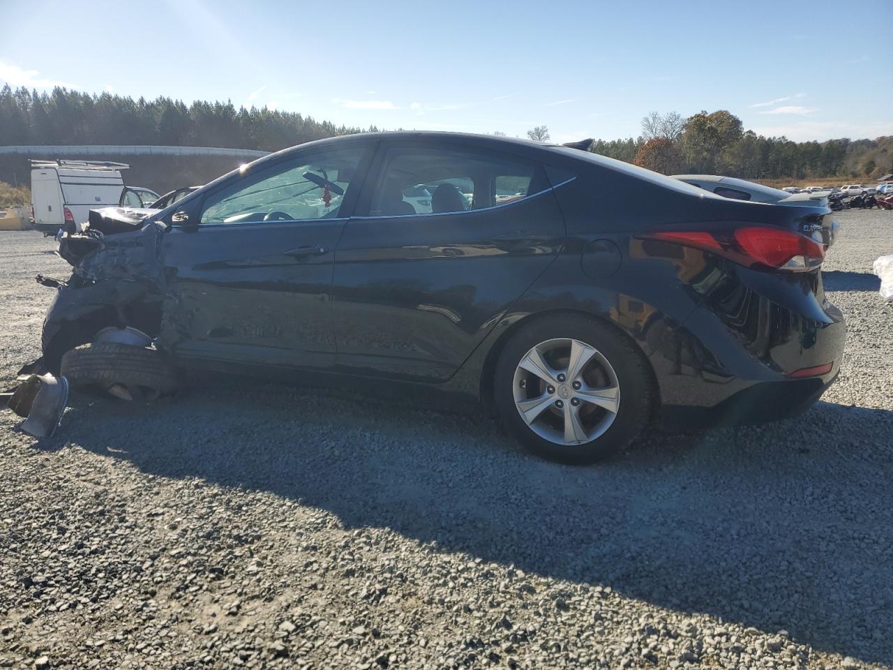 2016 Hyundai Elantra VIN 5NPDH4AE3GH676015 Copart auction photo, front end damage thumbnail 2
