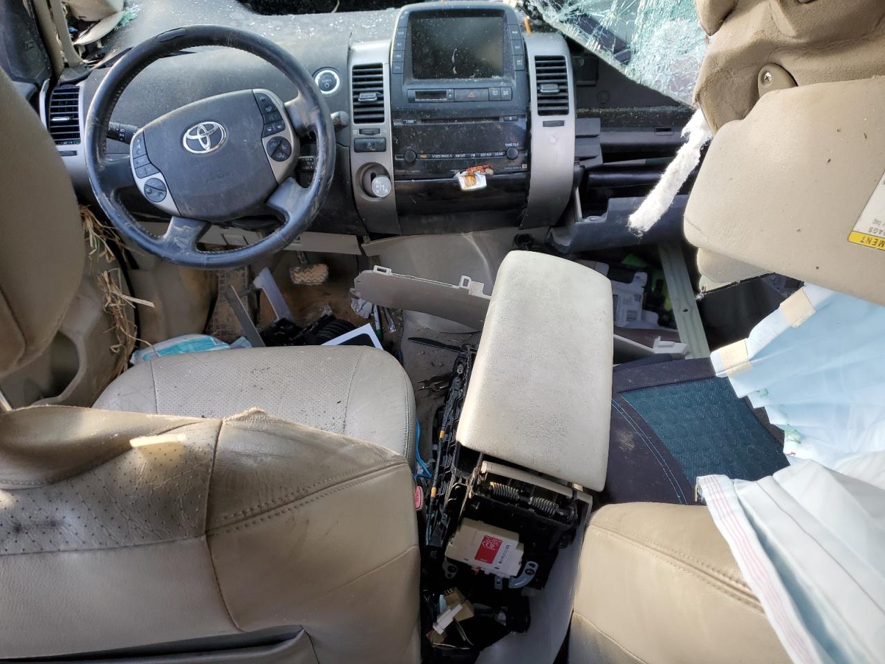 2009 Toyota Prius VIN JTDKB20U797839505 Copart auction photo, water/flood / rollover damage thumbnail 8