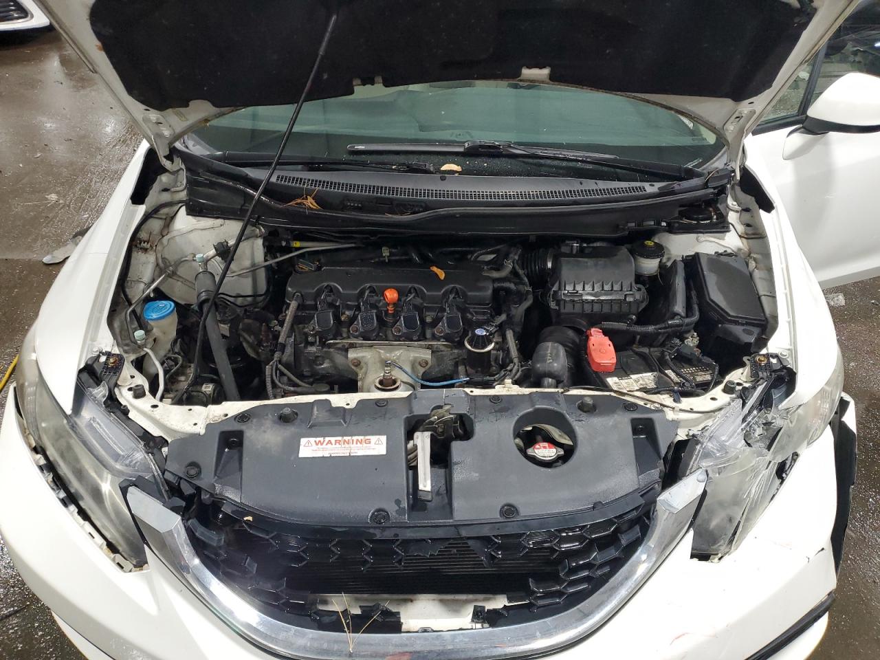 2013 Honda Civic VIN 19XFB2F83DE029616 Copart auction photo, front end / rear end damage thumbnail 12