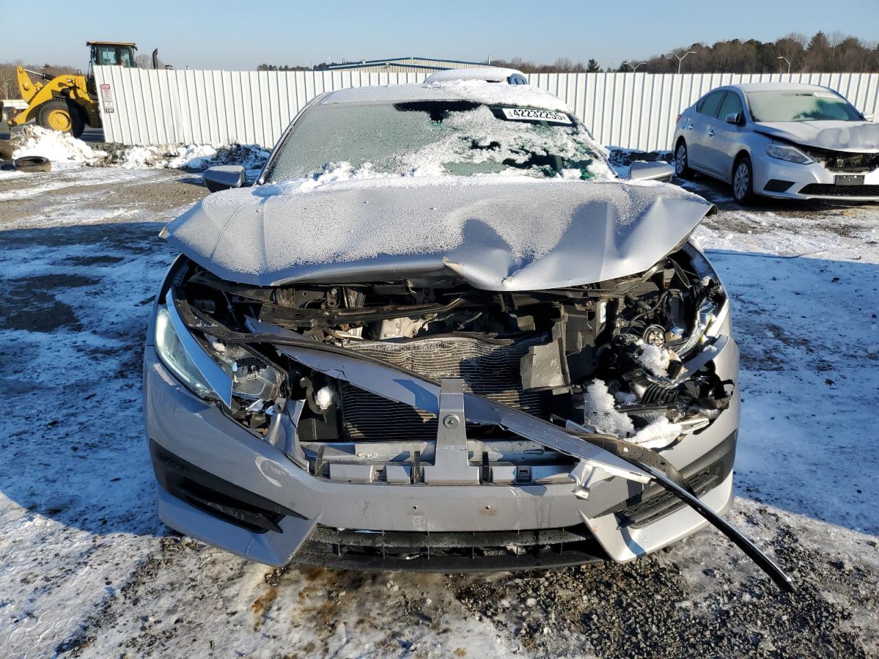 2016 Honda Civic VIN 19XFC2F57GE220432 Copart auction photo, front end / minor dent/scratches damage thumbnail 5