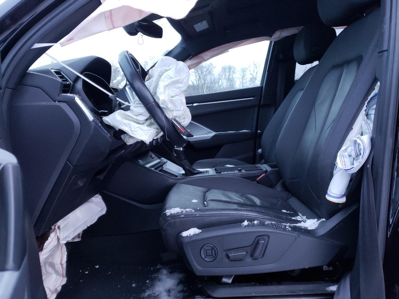 2019 Audi Q3 VIN WA1EECF38K1065065 Copart auction photo, undercarriage / front end damage thumbnail 7