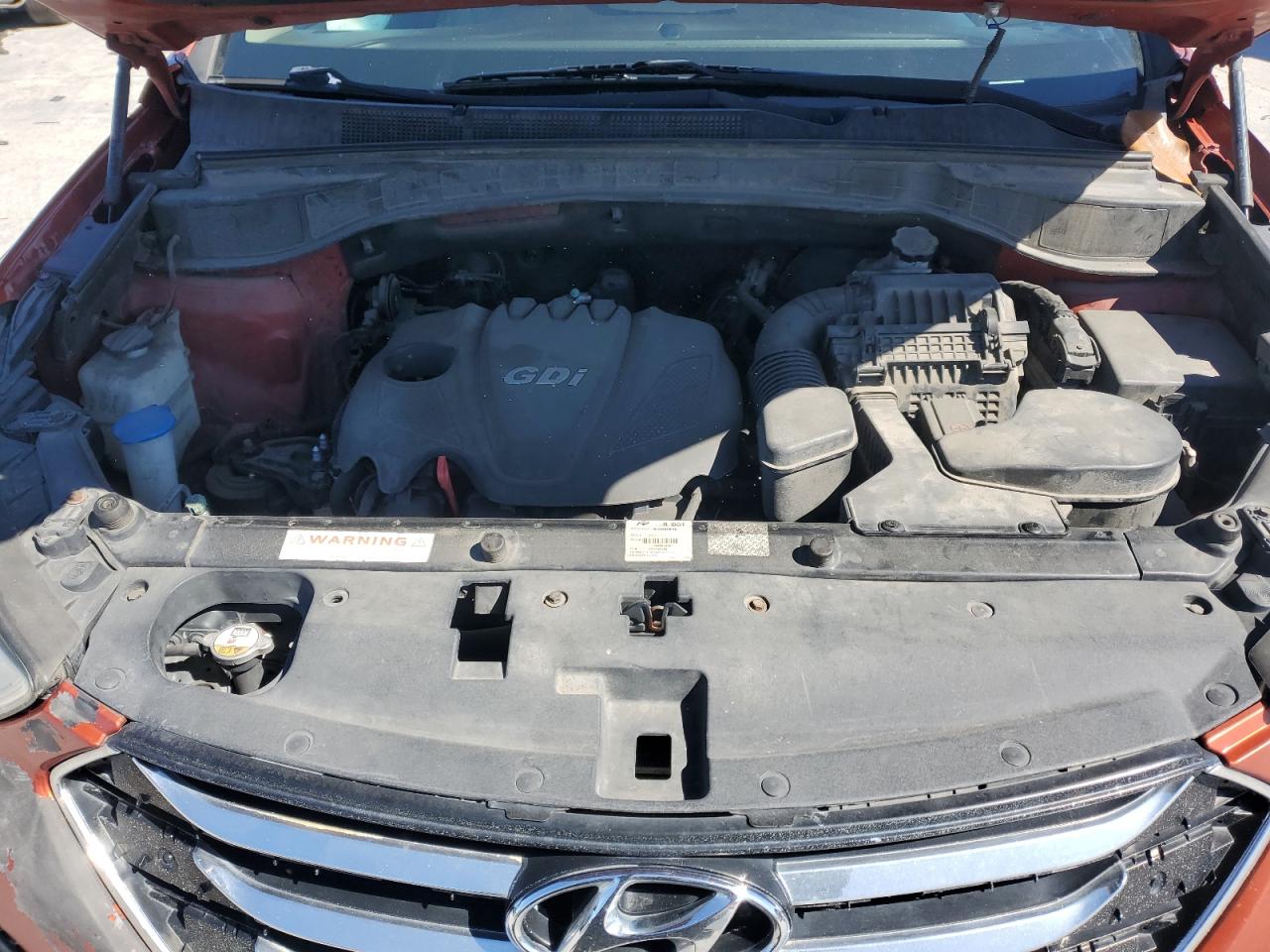 2016 Hyundai Santa Fe VIN 5XYZTDLB5GG352613 Copart auction photo, vandalism / front end damage thumbnail 13