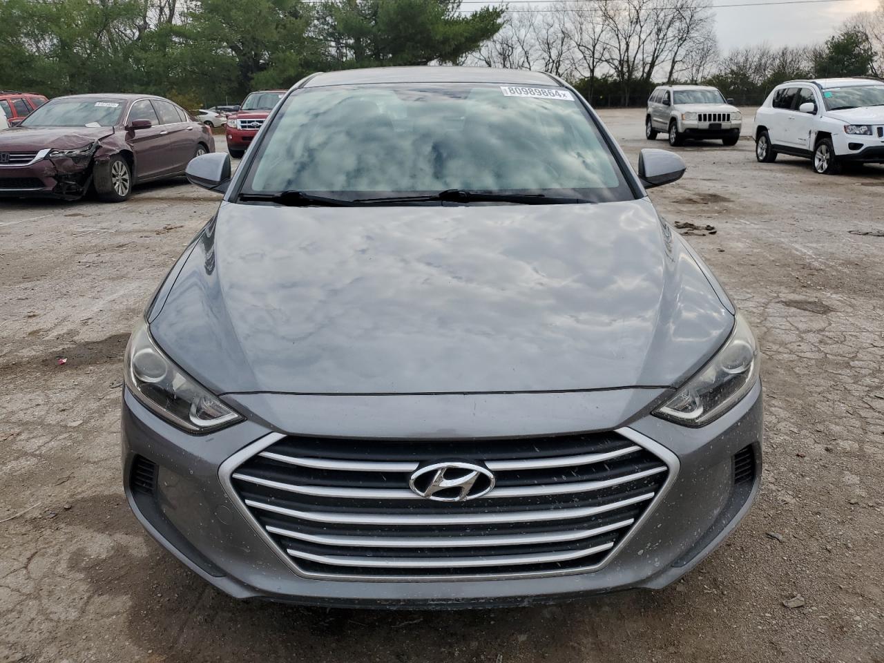 2018 Hyundai Elantra VIN KMHD74LF5JU553804 Copart auction photo, rear end / side damage thumbnail 5