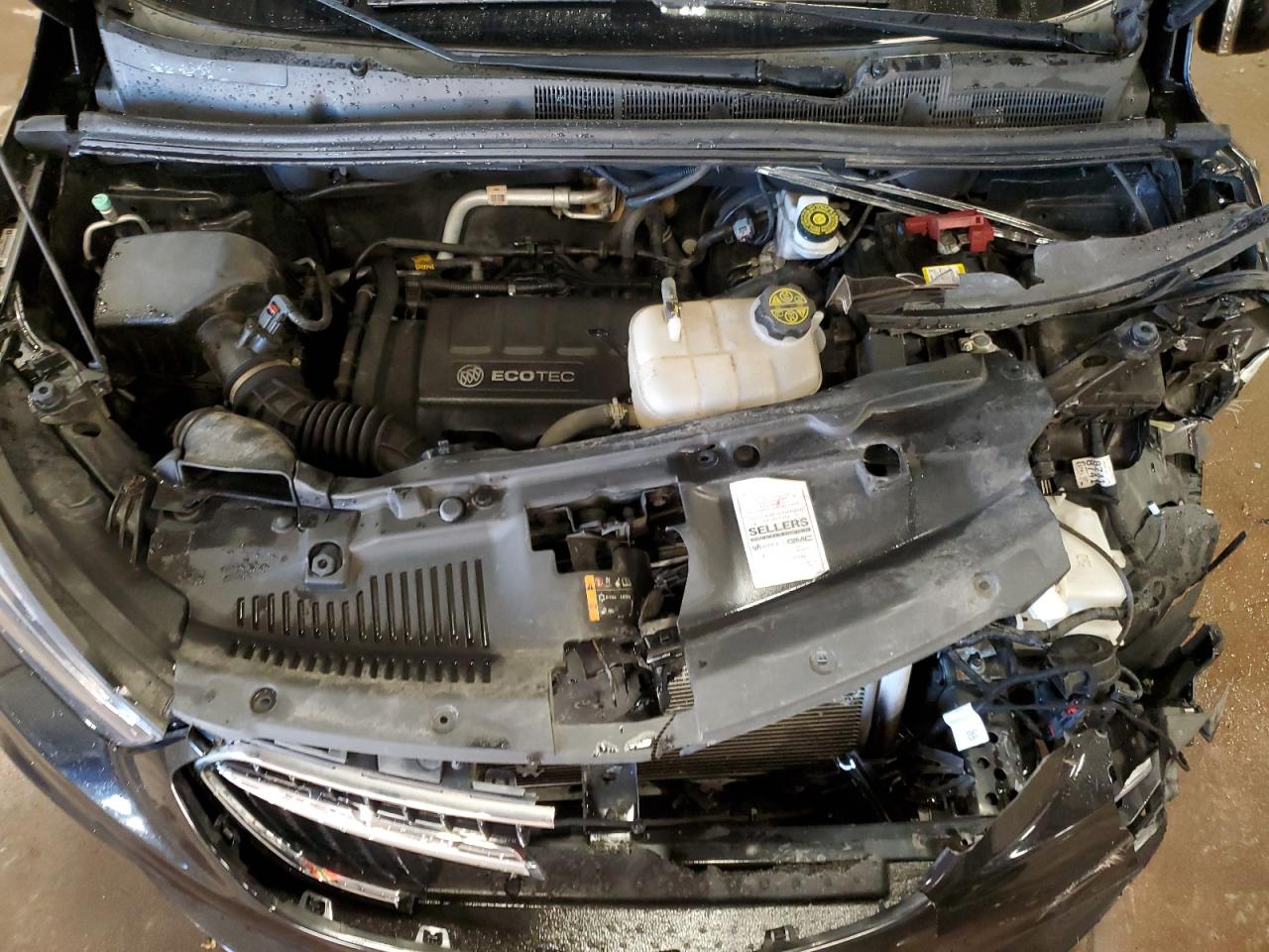 2018 Buick Encore VIN KL4CJCSB9JB686937 Copart auction photo, side / front end damage thumbnail 12