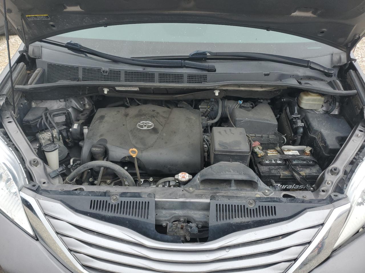 2017 Toyota Sienna VIN 5TDYZ3DC6HS847225 Copart auction photo, side / front end damage thumbnail 12