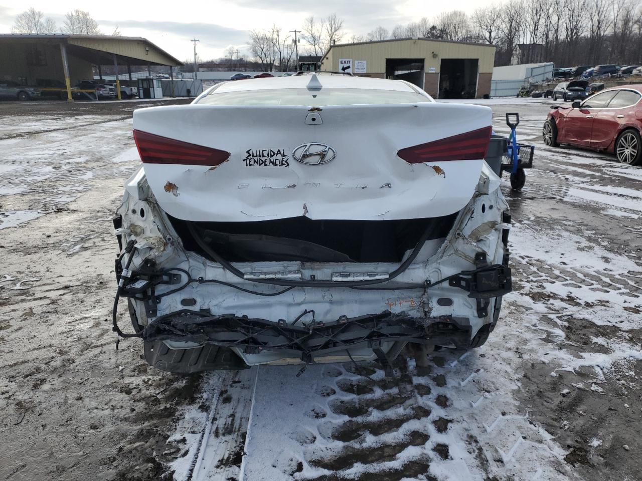 2019 Hyundai Elantra VIN 5NPD84LF7KH478469 Copart auction photo, rear end / minor dent/scratches damage thumbnail 6