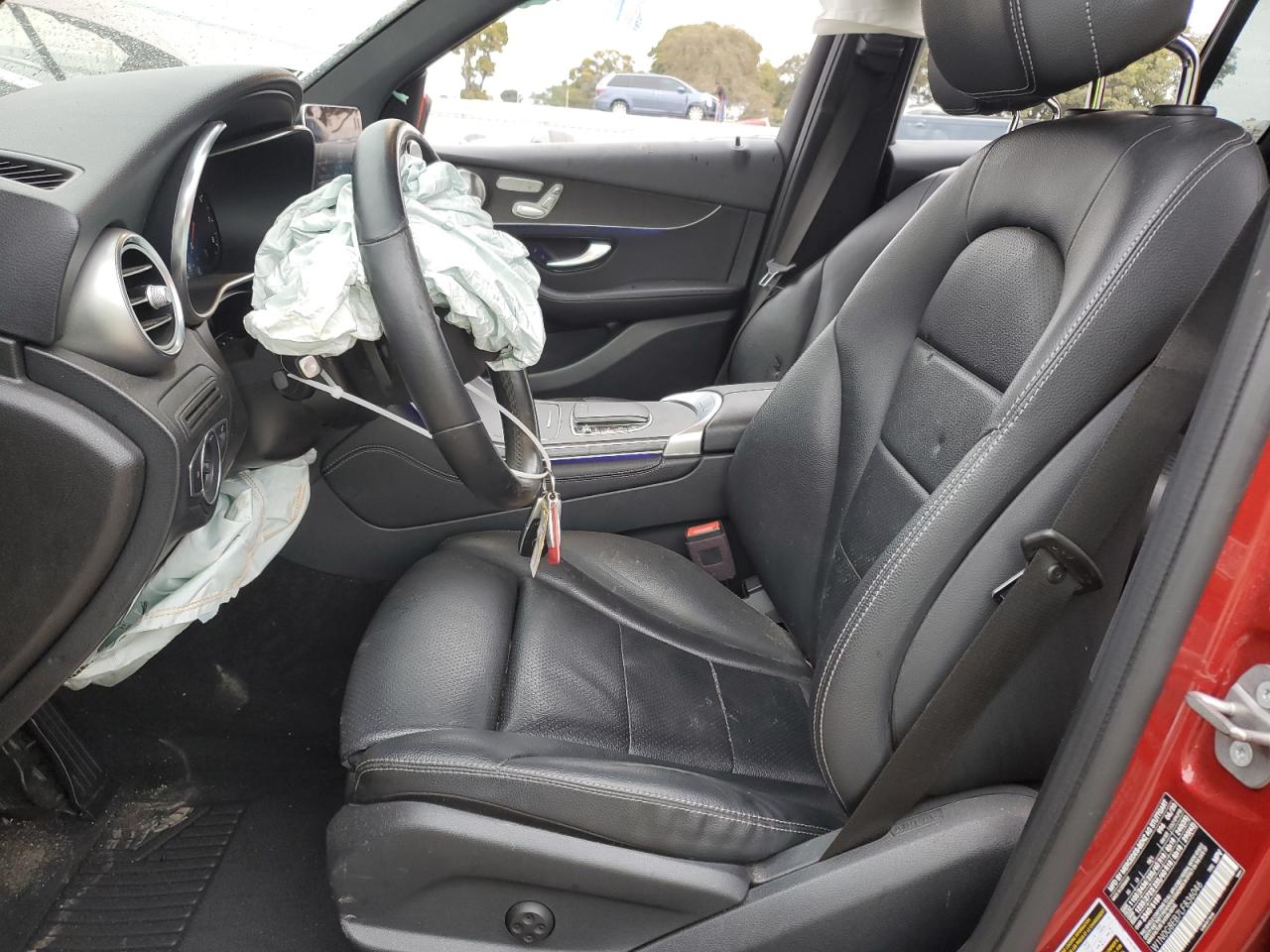 2020 Mercedes-Benz GLC VIN W1N0G8EB7LF836046 Copart auction photo, front end / side damage thumbnail 7